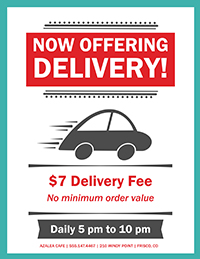 Delivery Flyer