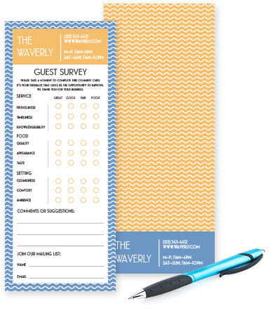 Comment Card Finish